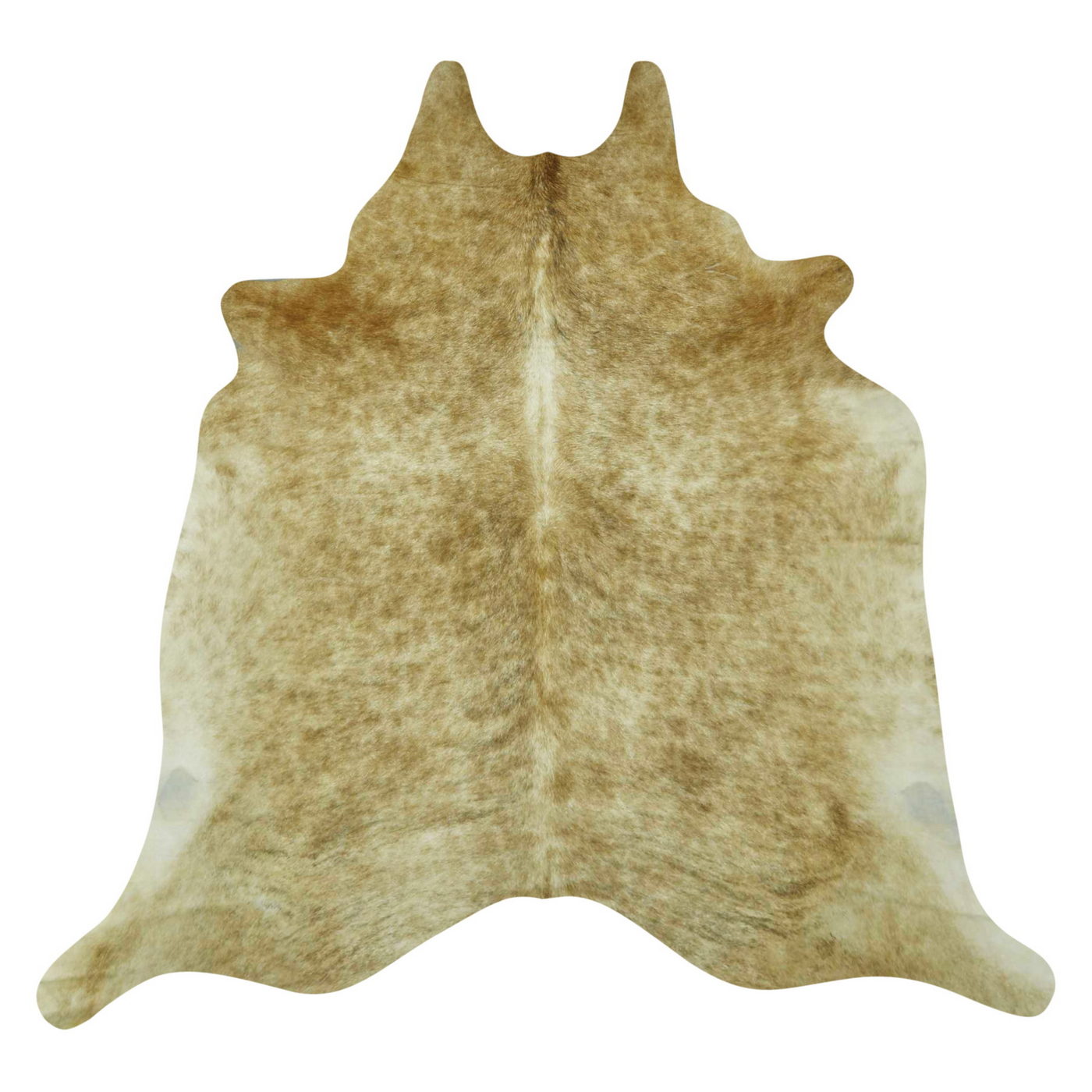 Natural Brazilian Cowhide Rug -  Caramel, Taupe & Ivory