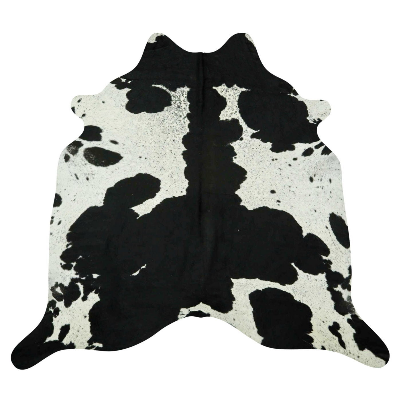 Natural Brazilian Cowhide Rug -  Espresso & Ivory