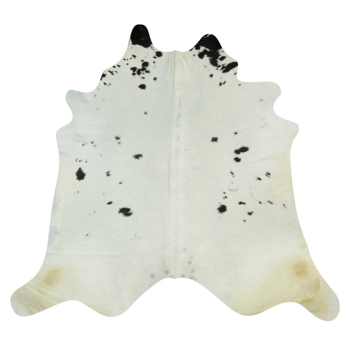 Natural Brazilian Cowhide Rug -  Ivory & Espresso