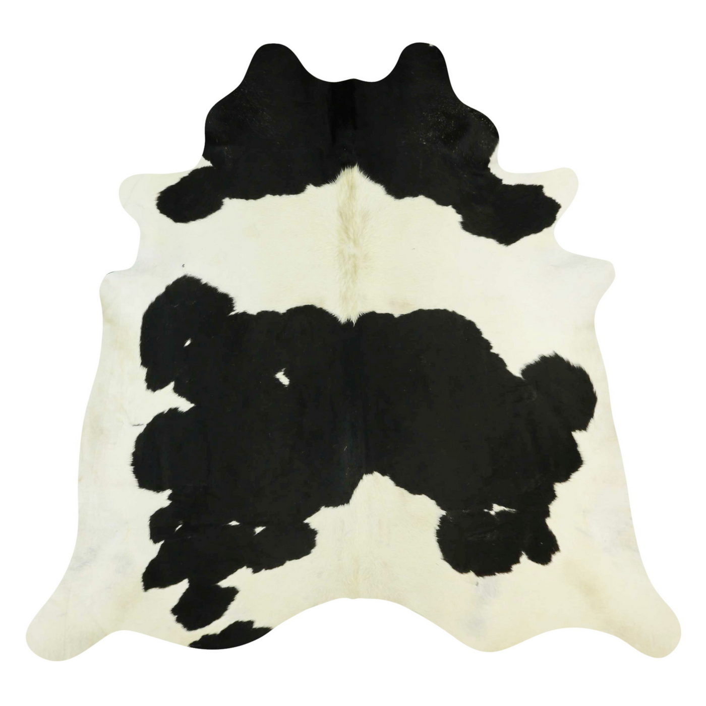 Natural Brazilian Cowhide Rug -  Espresso & Ivory