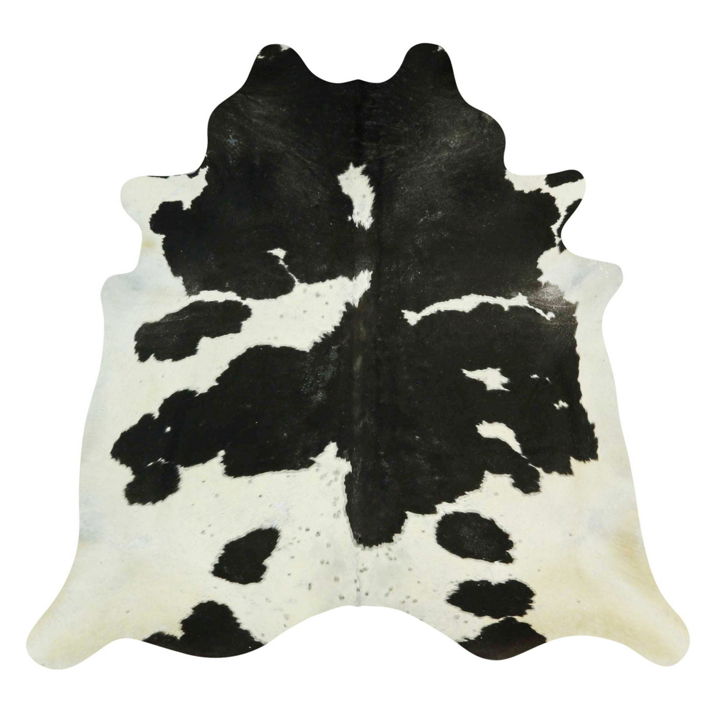 Natural Brazilian Cowhide Rug -  Espresso & Ivory