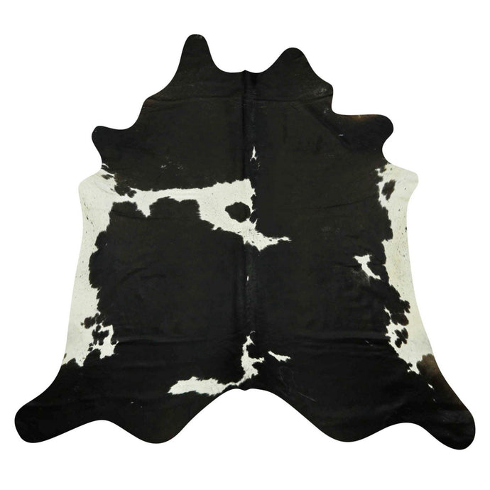 Natural Brazilian Cowhide Rug -  Espresso & Ivory