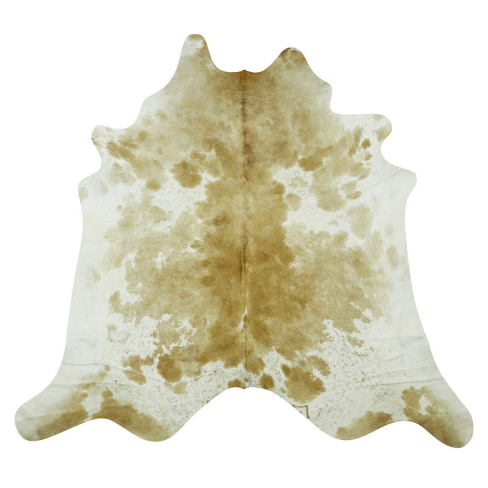 Natural Brazilian Cowhide Rug -  Caramel & Ivory