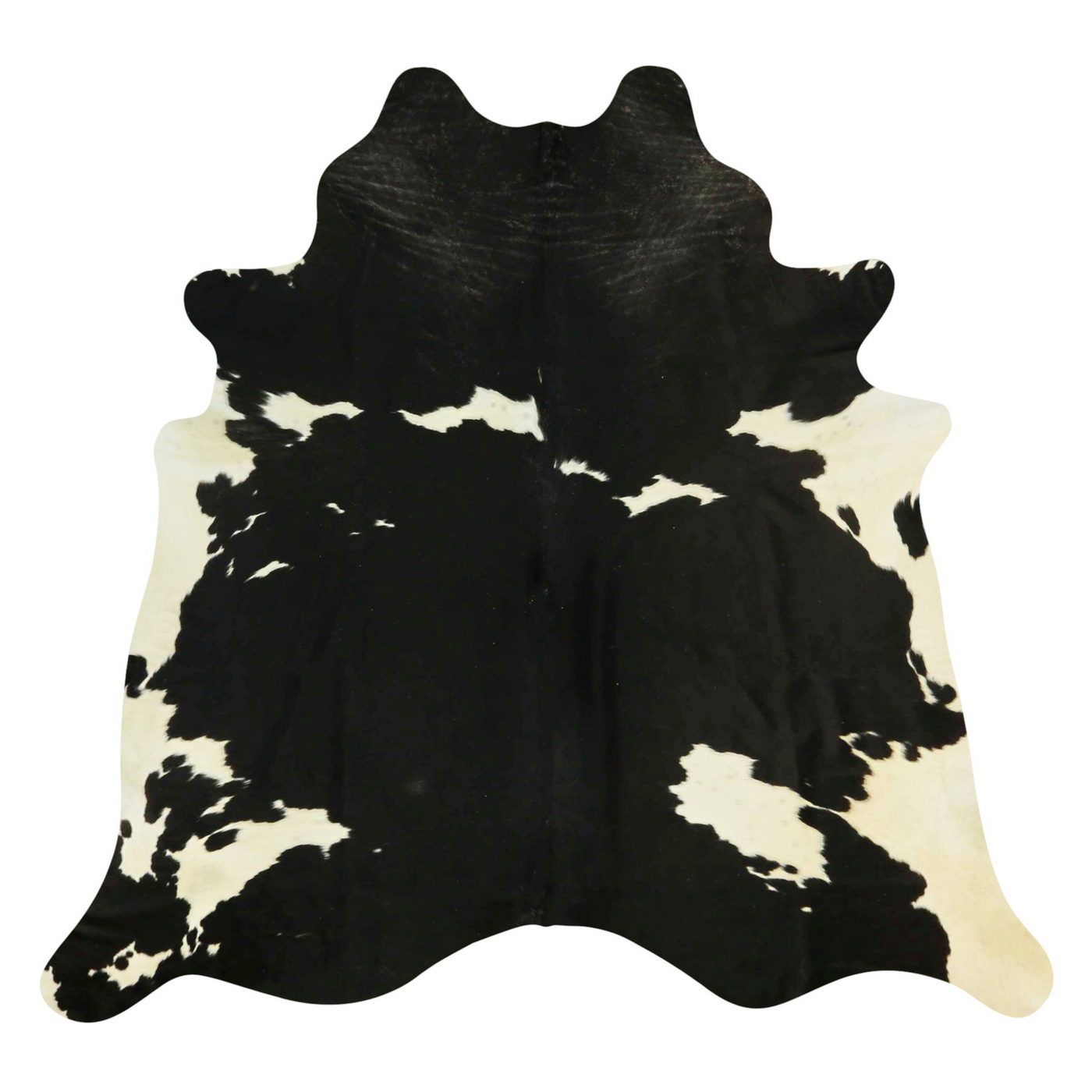 Natural Brazilian Cowhide Rug -  Espresso & Ivory