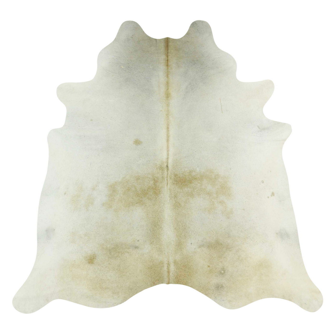 Natural Brazilian Cowhide Rug -  Ivory & Caramel