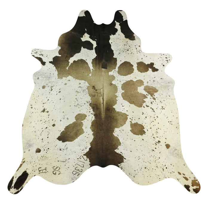 Natural Brazilian Cowhide Rug -  Ivory, Taupe & Espresso