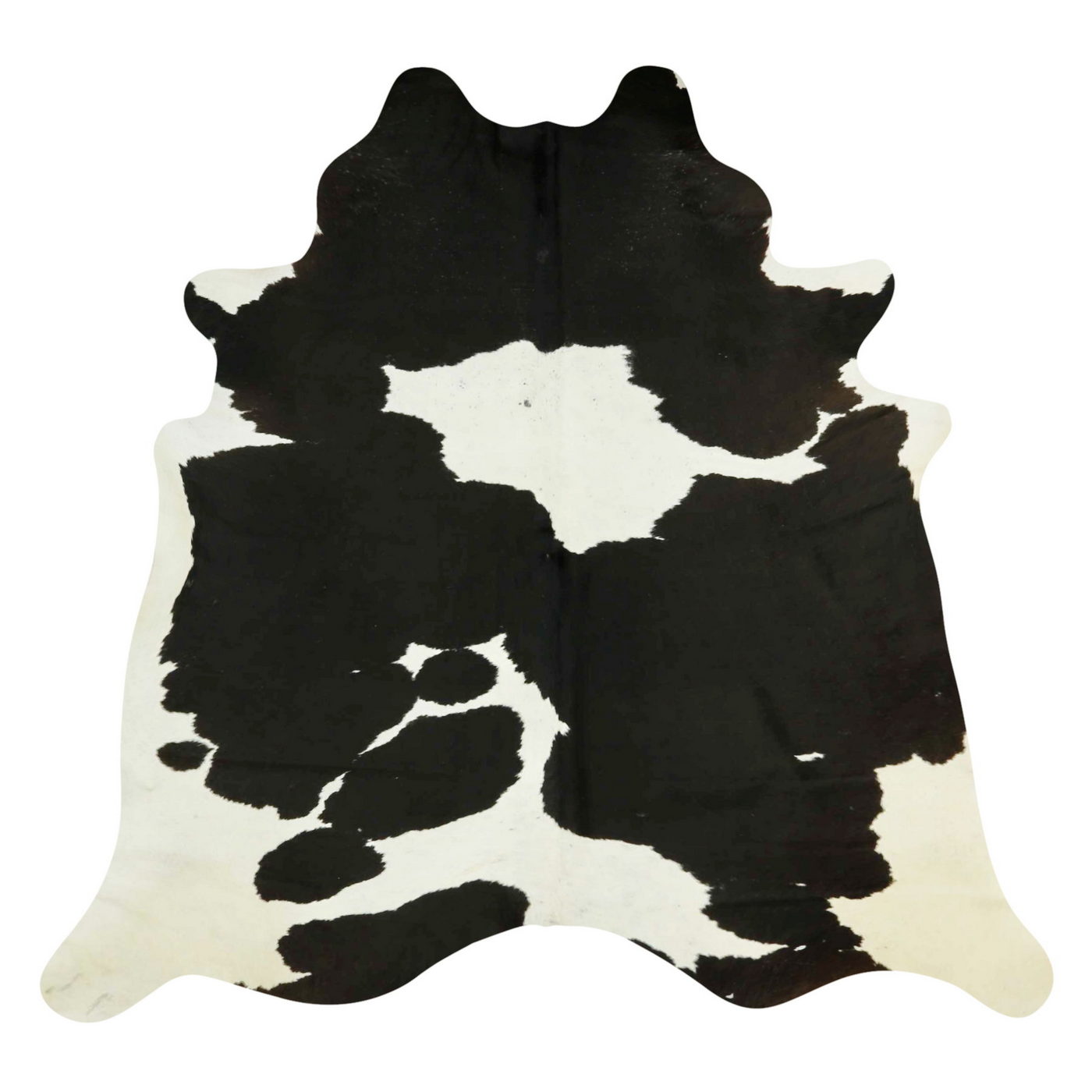 Natural Brazilian Cowhide Rug -  Espresso & Ivory