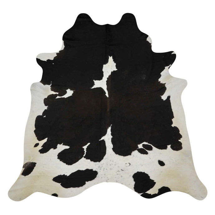 Natural Brazilian Cowhide Rug -  Espresso & Ivory