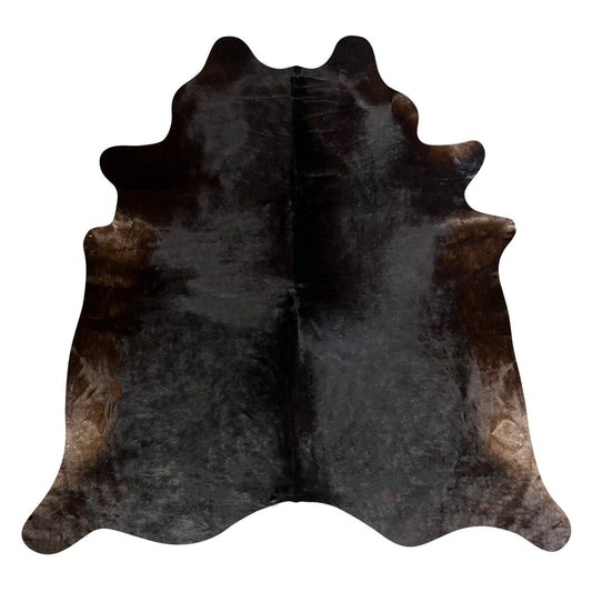 Natural Brazilian Cowhide Rug -  Espresso  