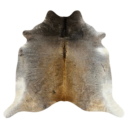 Natural Brazilian Cowhide Rug -  Caramel, Taupe & Ivory