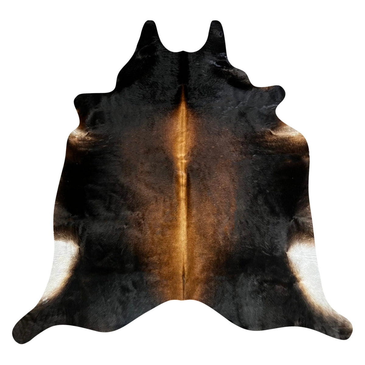 Natural Brazilian Cowhide Rug -  Mocha & Espresso