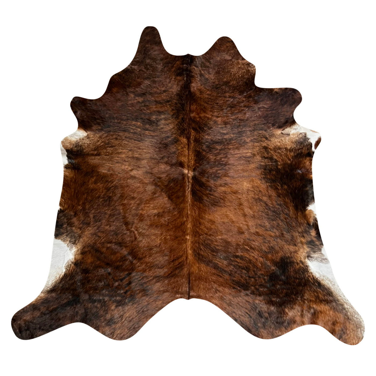 Natural Brazilian Cowhide Rug -  Mocha & Espresso