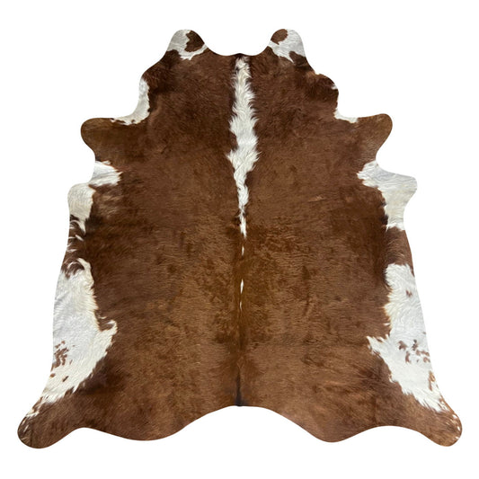 Natural Brazilian Cowhide Rug -  Mocha & Ivory