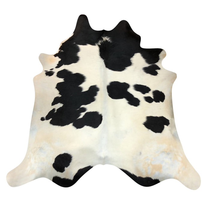 Natural Brazilian Cowhide Rug -  Espresso, Beige & Ivory