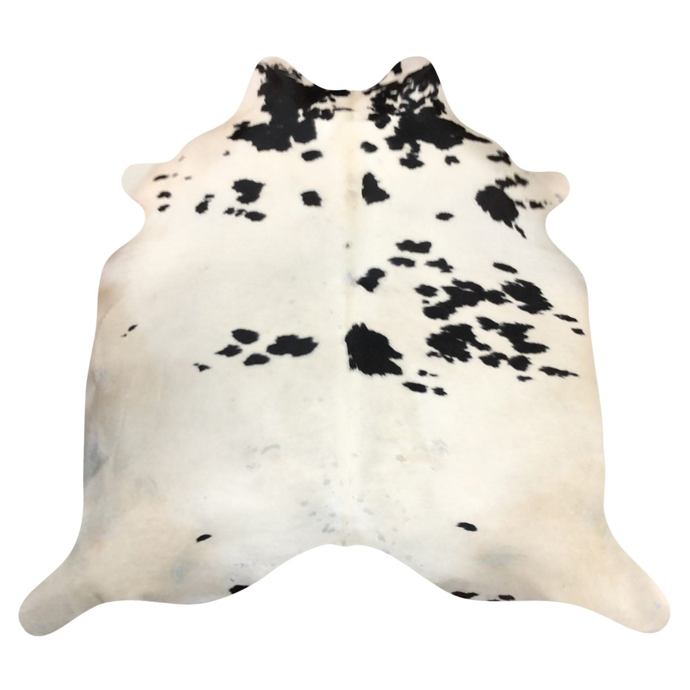 Natural Brazilian Cowhide Rug -  Ivory & Espresso