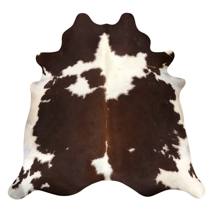 Natural Brazilian Cowhide Rug -  Mocha & Ivory