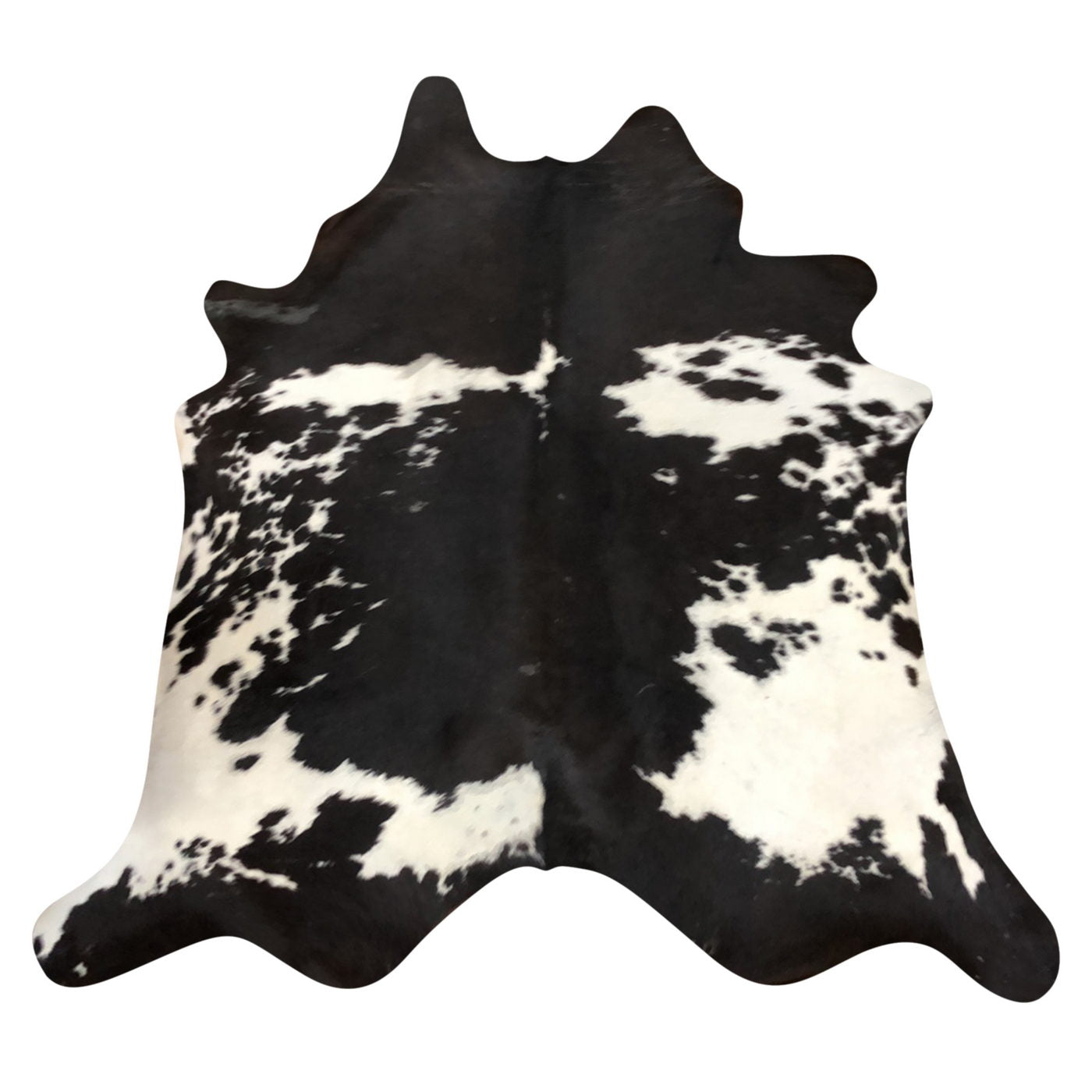 Natural Brazilian Cowhide Rug -  Espresso & Ivory