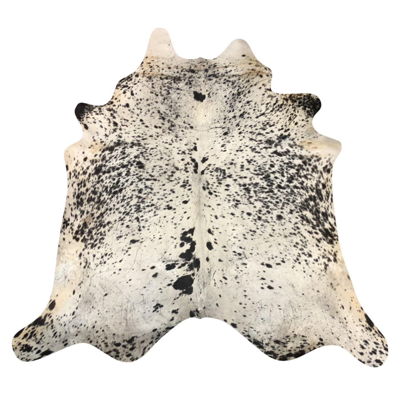 Natural Brazilian Cowhide Rug -  Espresso & Ivory