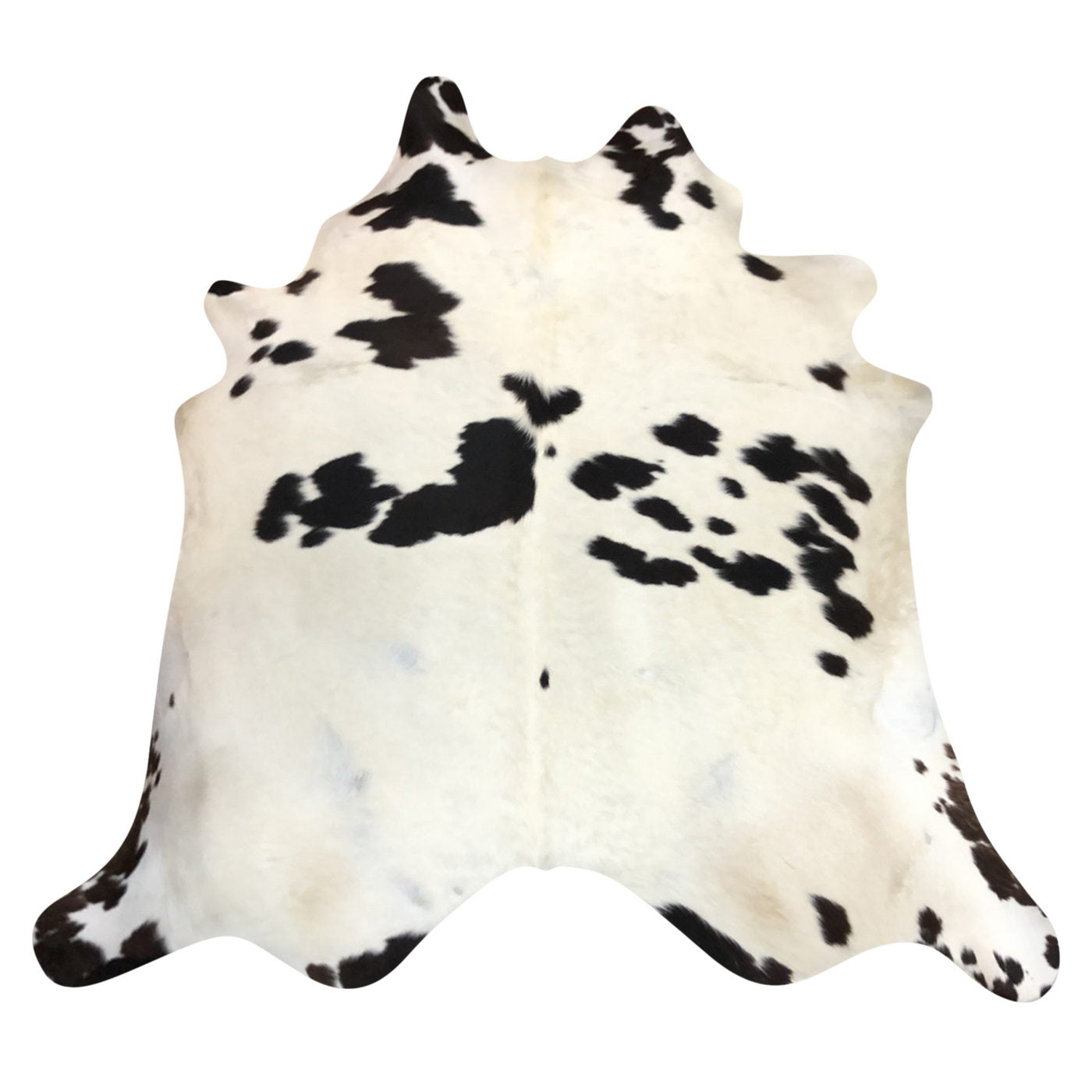 Natural Brazilian Cowhide Rug -  Ivory, Espresso & Beige