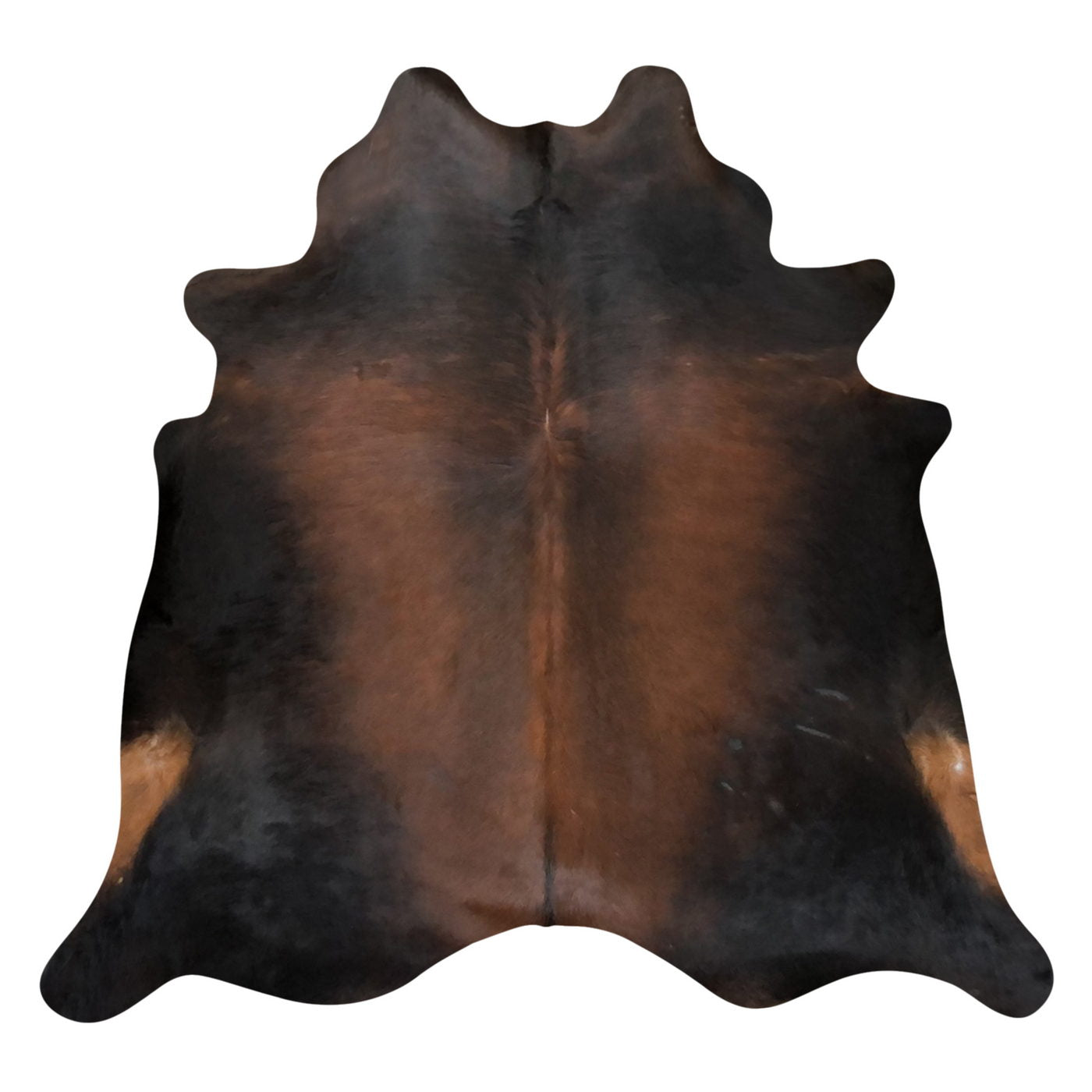 Natural Brazilian Cowhide Rug -  Mocha & Espresso