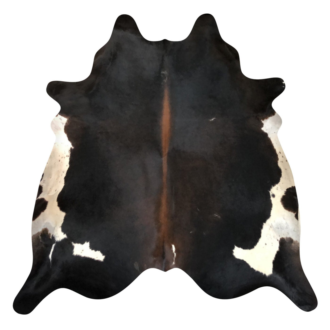 Natural Brazilian Cowhide Rug -  Espresso, Ivory & Mocha