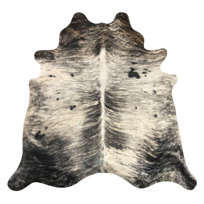 Natural Brazilian Cowhide Rug -  Espresso, Beige & Ivory