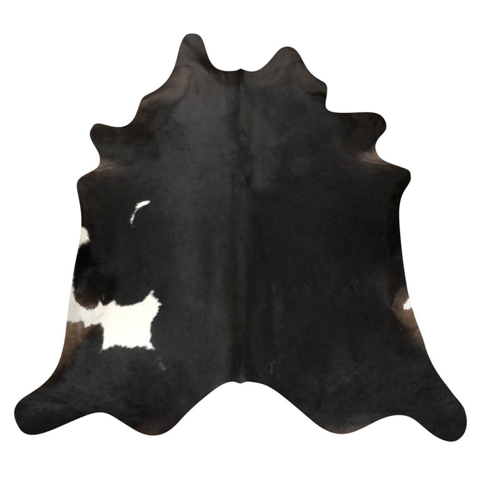 Natural Brazilian Cowhide Rug -  Espresso & Ivory