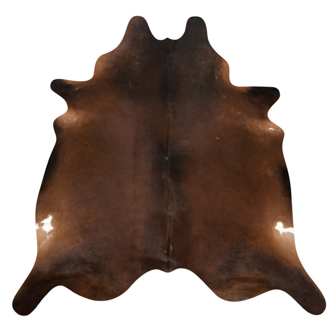 Natural Brazilian Cowhide Rug -  Mocha & Ivory