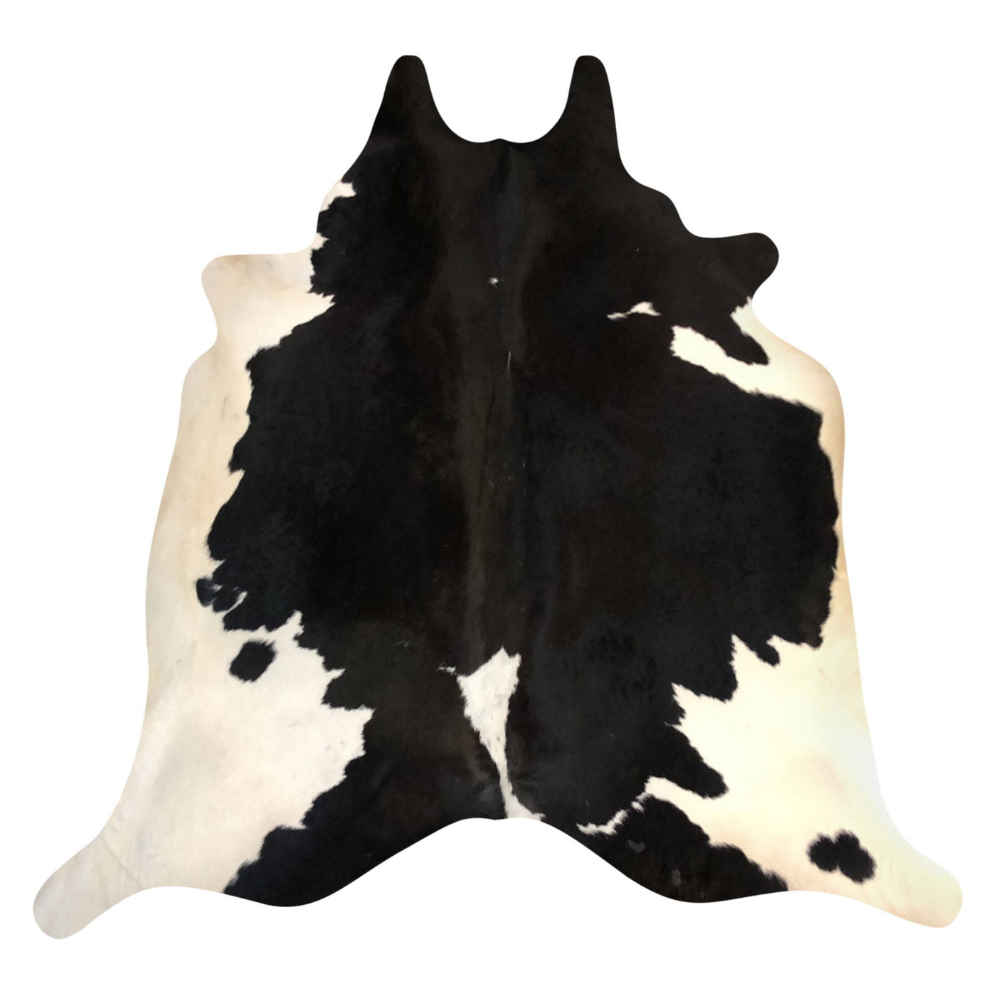 Natural Brazilian Cowhide Rug -  Espresso & Ivory