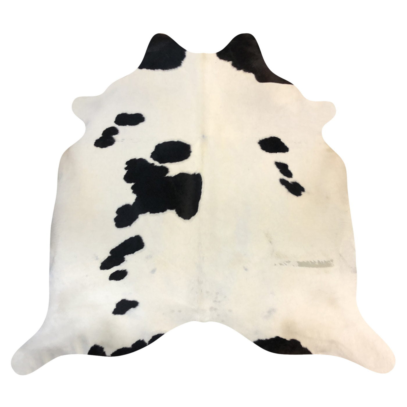 Natural Brazilian Cowhide Rug -  Ivory & Espresso