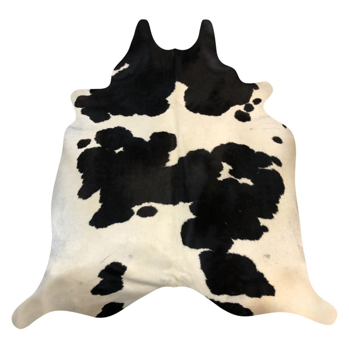 Natural Brazilian Cowhide Rug -  Espresso & Ivory