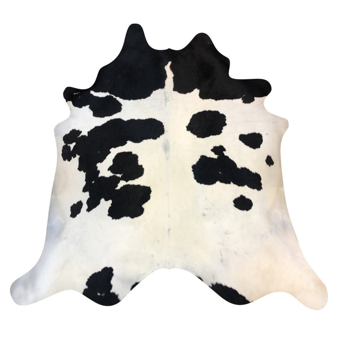 Natural Brazilian Cowhide Rug -  Espresso & Ivory