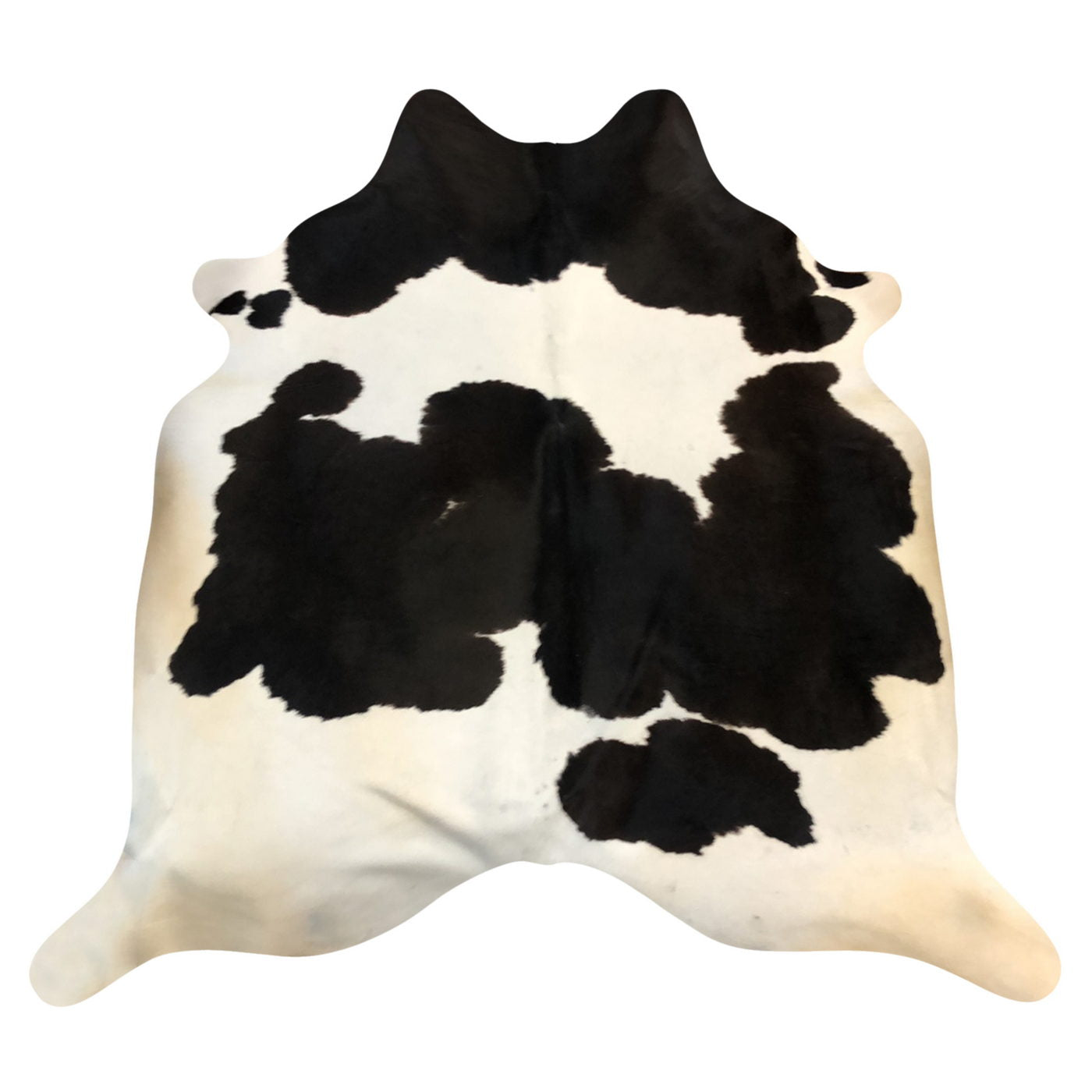 Natural Brazilian Cowhide Rug -  Espresso & Ivory