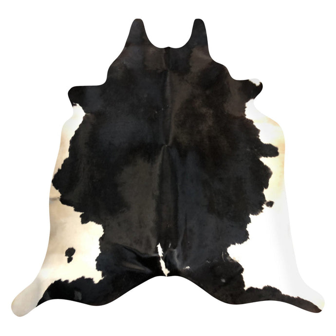 Natural Brazilian Cowhide Rug -  Espresso & Ivory