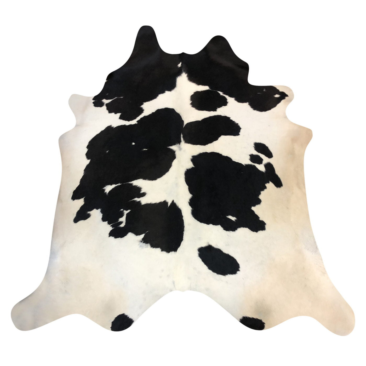 Natural Brazilian Cowhide Rug -  Espresso & Ivory