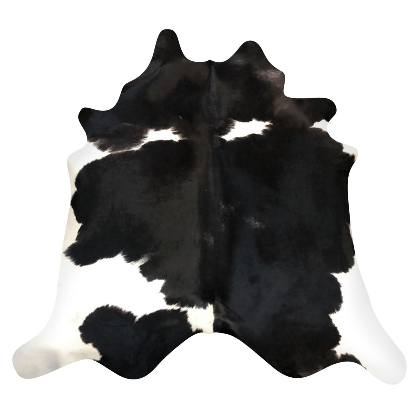 Natural Brazilian Cowhide Rug -  Espresso & Ivory