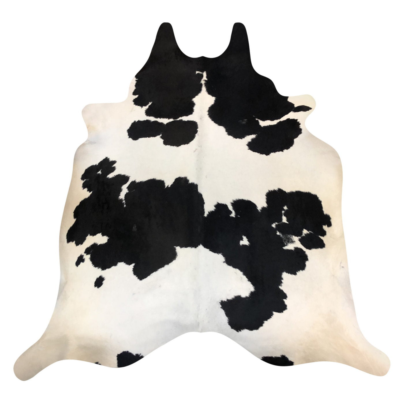 Natural Brazilian Cowhide Rug -  Espresso & Ivory