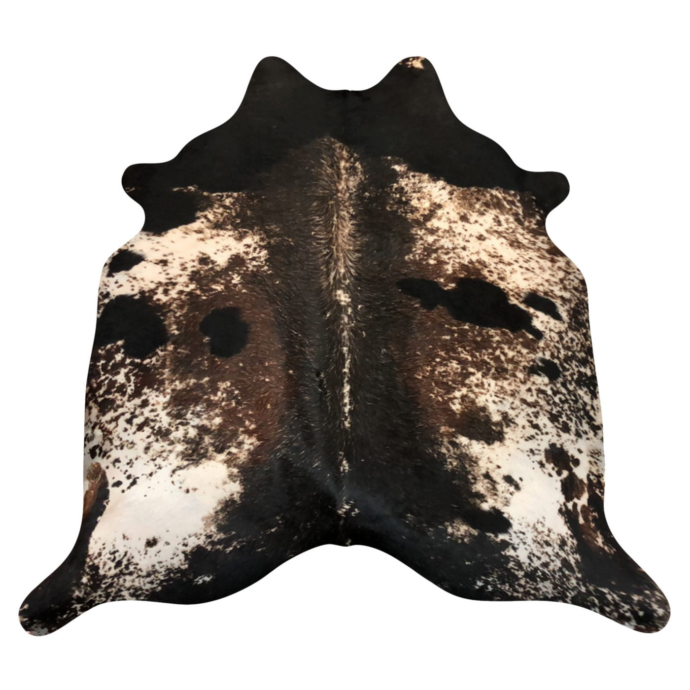Natural Brazilian Cowhide Rug -  Mocha, Espresso & Ivory