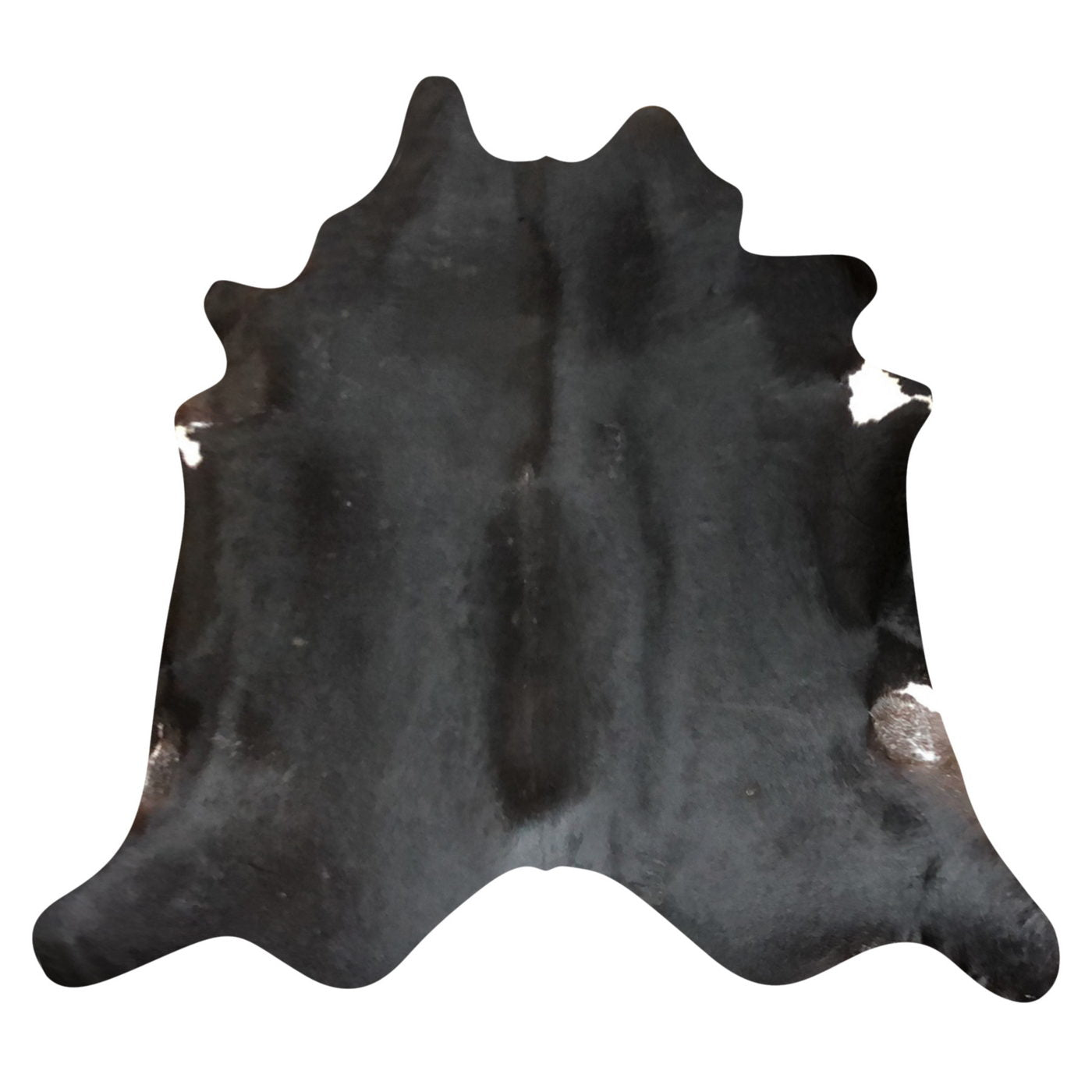 Natural Brazilian Cowhide Rug -  Espresso & Ivory