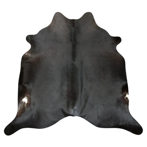 Natural Brazilian Cowhide Rug -  Espresso & Ivory
