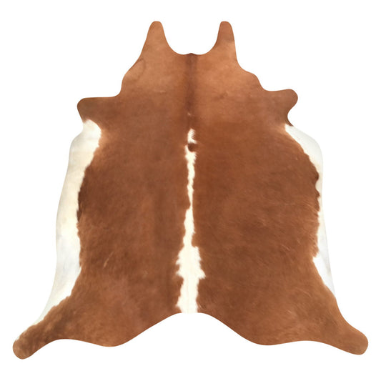 Natural Brazilian Cowhide Rug -  Mocha & Ivory