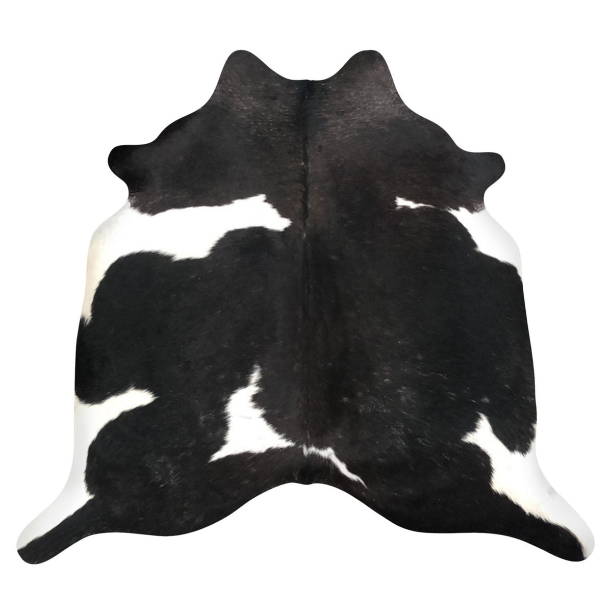 Natural Brazilian Cowhide Rug -  Espresso & Ivory