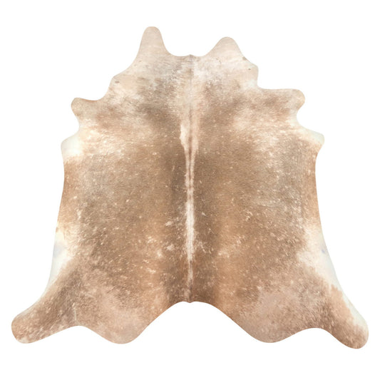 Natural Brazilian Cowhide Rug -  Caramel & Ivory
