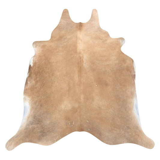 Natural Brazilian Cowhide Rug -  Caramel & Ivory