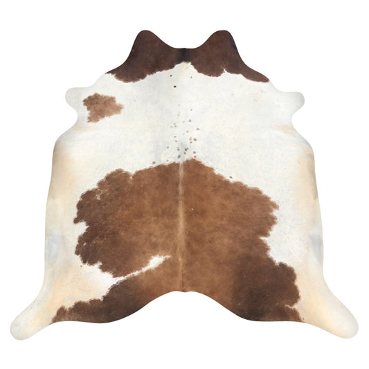 Natural Brazilian Cowhide Rug -  Mocha & Ivory