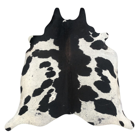 Natural Brazilian Cowhide Rug -  Espresso & Ivory