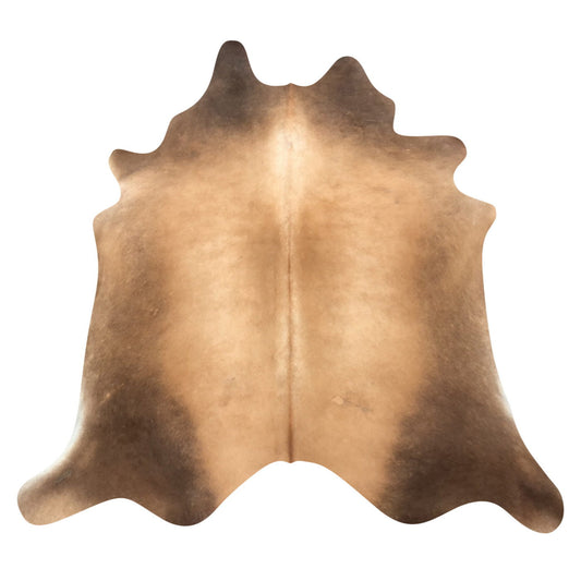 Natural Brazilian Cowhide Rug -  Caramel, Chocolate & Ivory