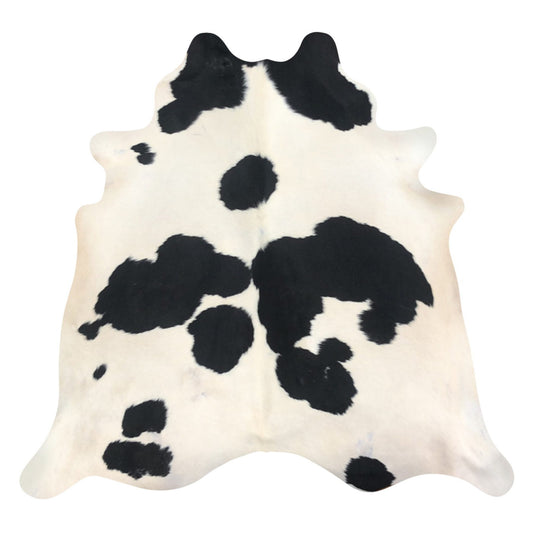 Natural Brazilian Cowhide Rug -  Espresso & Ivory