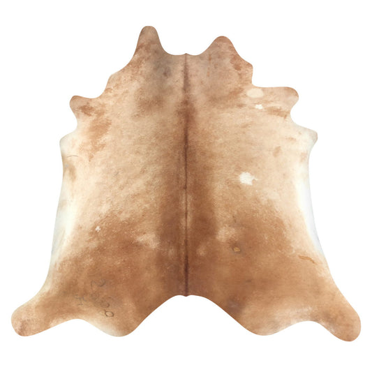 Natural Brazilian Cowhide Rug -  Caramel & Ivory