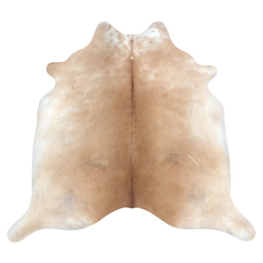 Natural Brazilian Cowhide Rug -  Caramel & Ivory